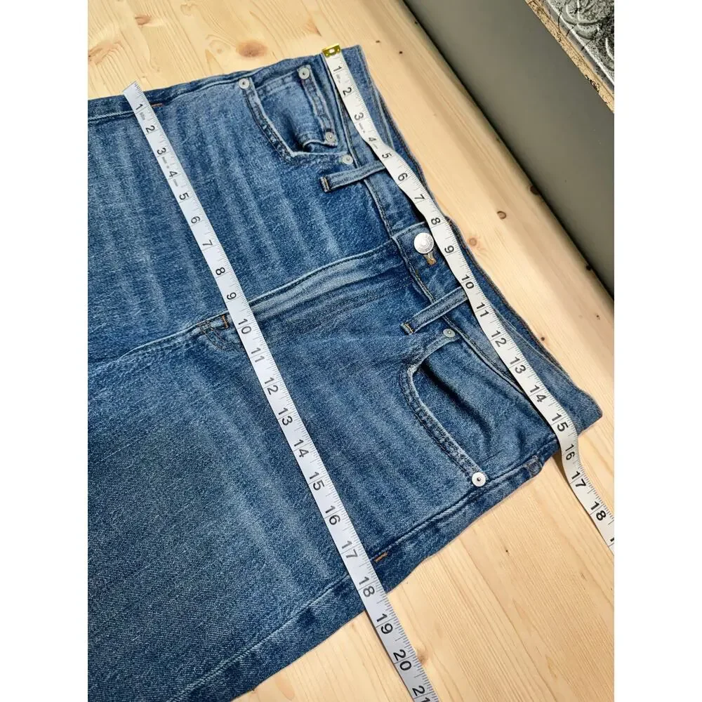 Madewell The High-Rise Slim Crop Boyjean Womens 29 Blue Denim